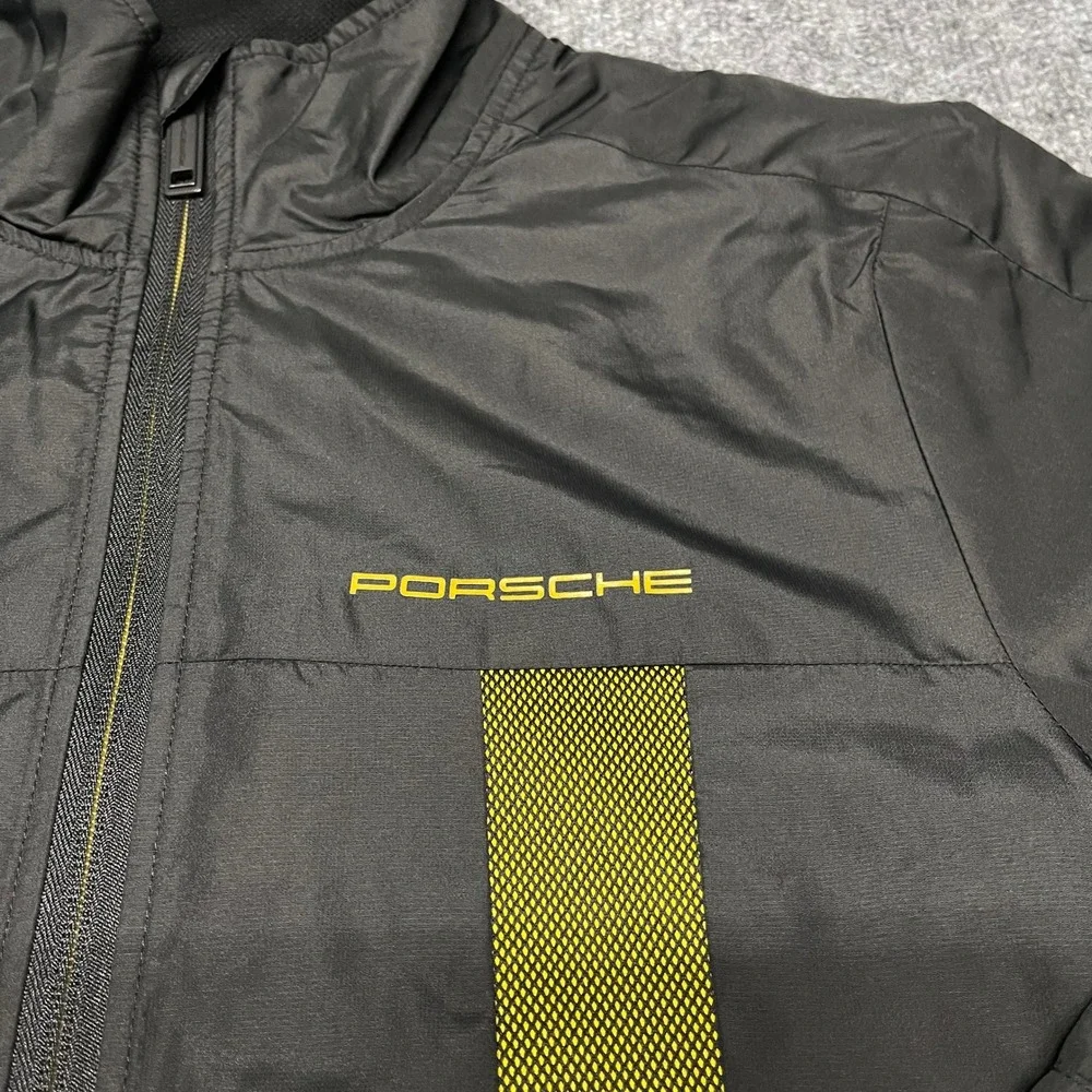 Porsche Jacket Men Small Black GT4 Clubsport Colllection Herren Windbreaker Mesh